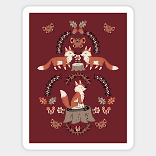 Fox forest Magnet